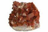 Sparkly, Red Quartz Crystal Cluster - Morocco #173915-2